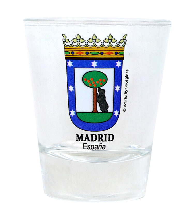 Madrid Spain Coat Of Arms Shot Glass
