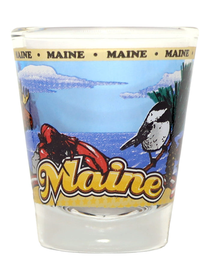 Maine State Wraparound Shot Glass