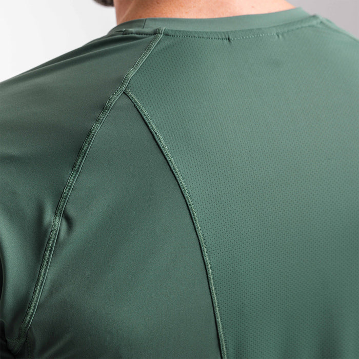 Men's Washed Green Training T-Shirt
