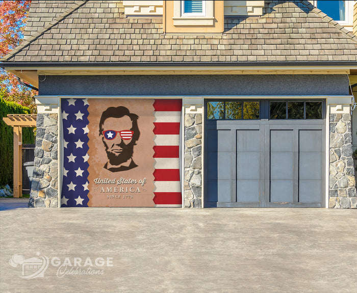 'Merica | 1-Car Garage Door Cover