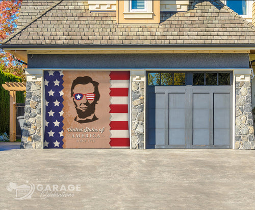 'Merica | 1-Car Garage Door Cover
