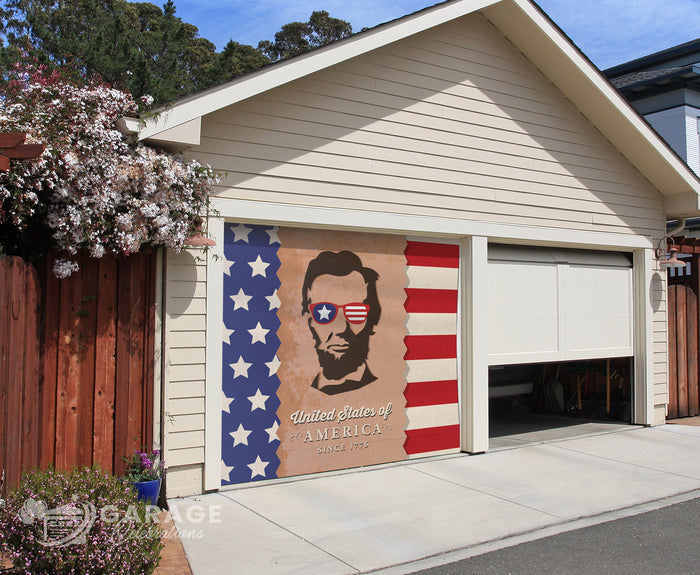 'Merica | 1-Car Garage Door Cover