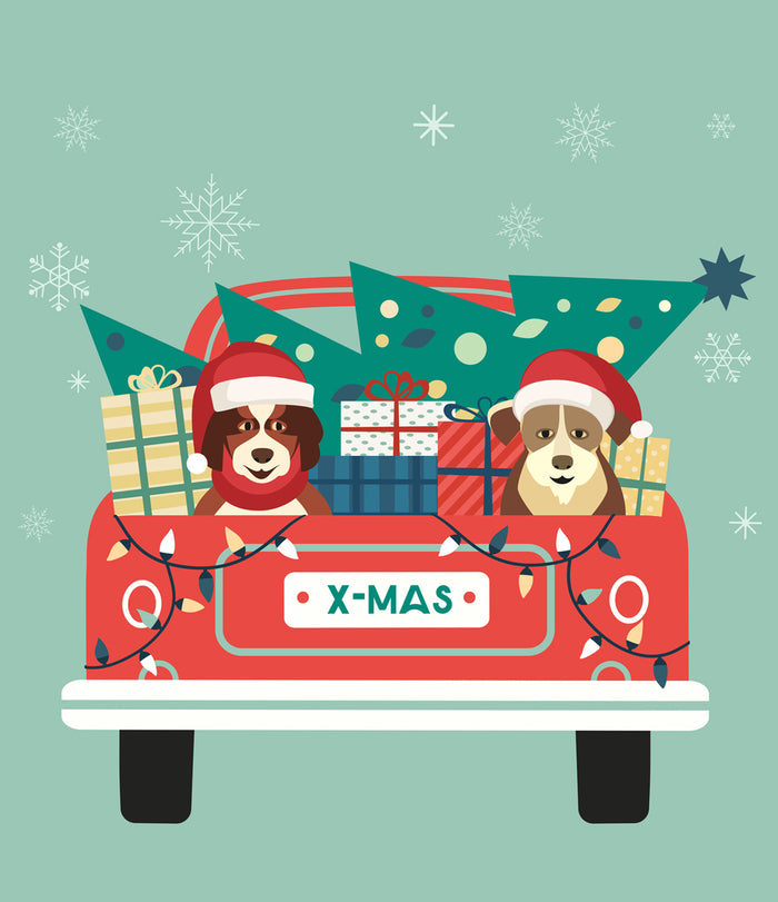 Merry Xmas | 1-Car Garage Door Cover