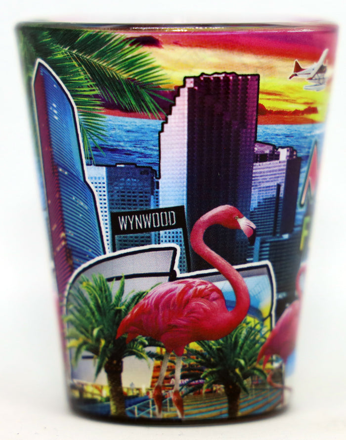 Miami Florida Scene In-and-Out Shot Glass