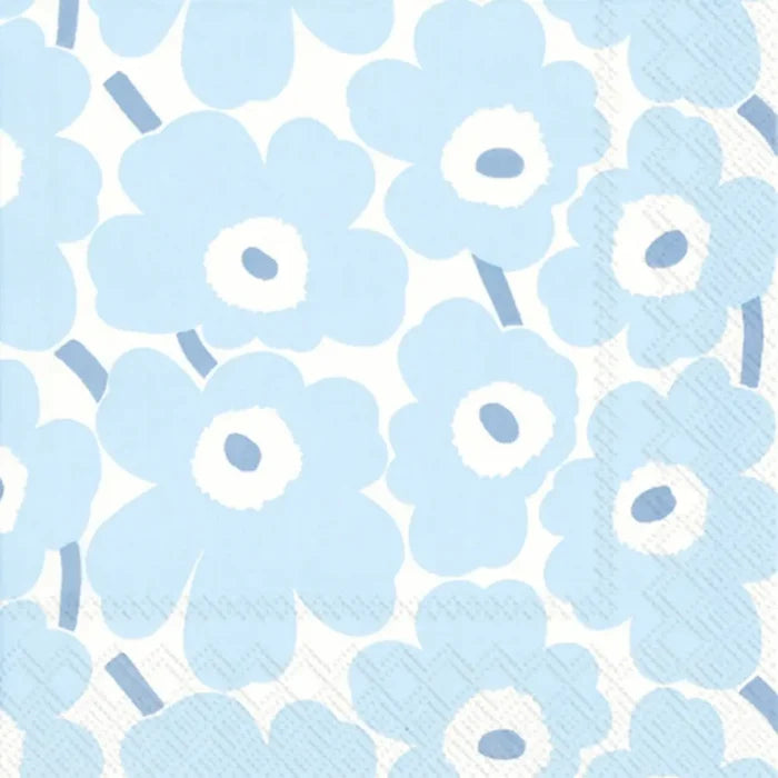 Mini Unikko Lt Blue Marimekko Lunch Napkin