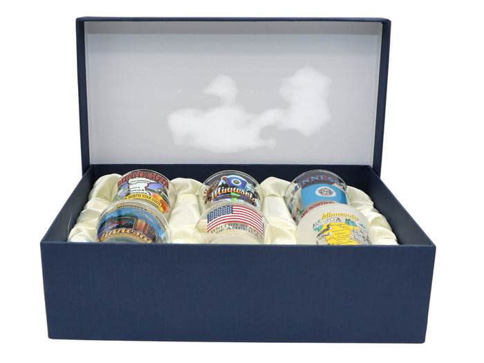 Minnesota United States USA Souvenir Boxed Shot Glass Set (Set of 6)
