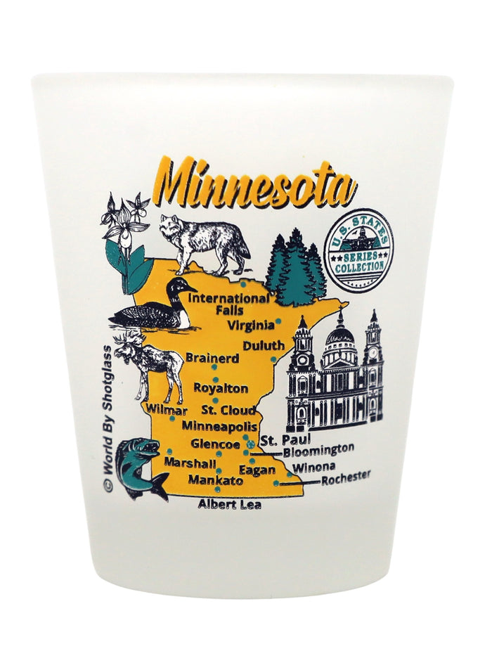 Minnesota United States USA Souvenir Boxed Shot Glass Set (Set of 6)