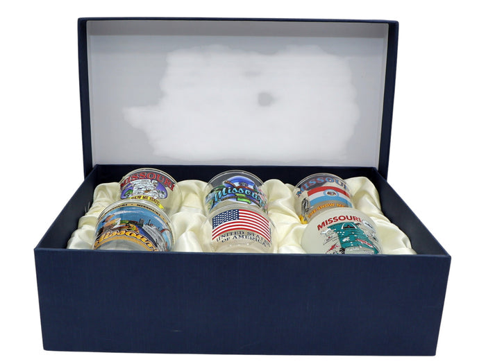 Missouri United States USA Souvenir Boxed Shot Glass Set (Set of 6)