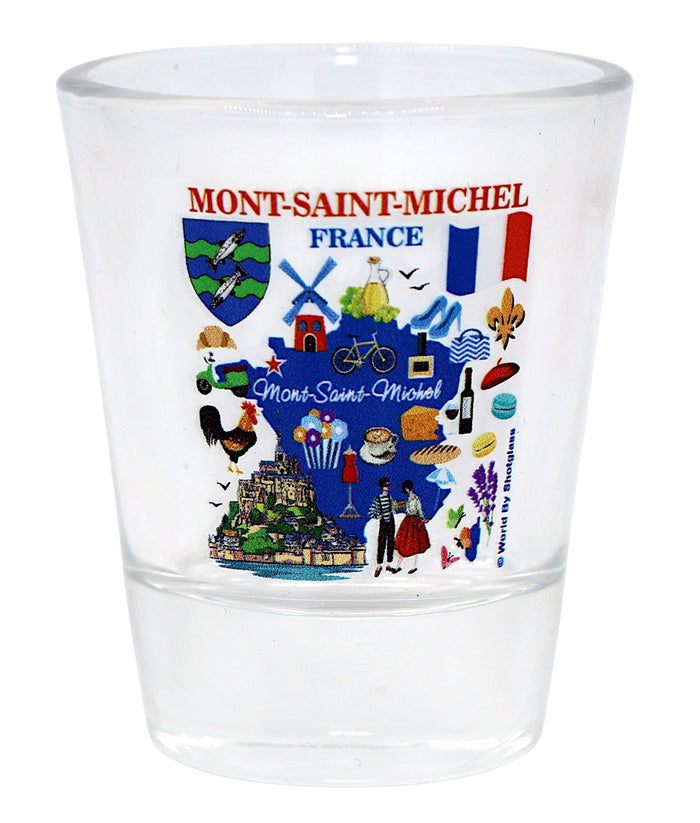 Mont Saint-Michel France Great French Cities Collection Shot Glass