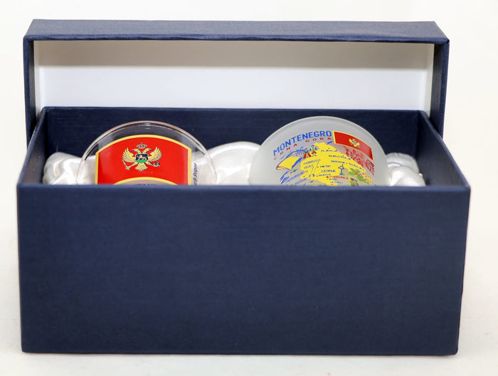 Montenegro Souvenir Boxed Shot Glass Set (Set of 2)