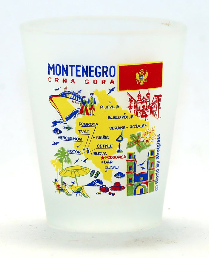 Montenegro Souvenir Boxed Shot Glass Set (Set of 2)