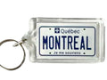 Montreal Quebec Canada License Plate Acrylic Rectangular Souvenir Keychain 2.5" X 1.5"