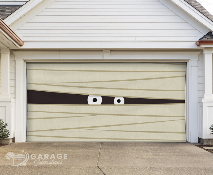 Mummy Eyes | 2-Car Garage Door Cover