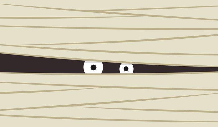 Mummy Eyes | 2-Car Garage Door Cover