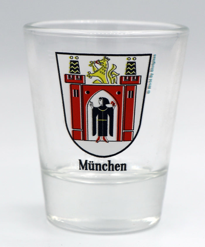Munchen (Munich) Germany Coat Of Arms Shot Glass