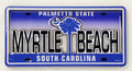 Myrtle Beach South Carolina License Plate Dual Layer MDF Magnet