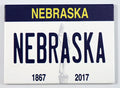 Nebraska License Plate Fridge Collector's Souvenir Magnet 2.5" X 3.5"
