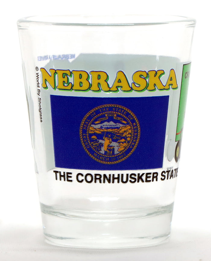 Nebraska United States USA Souvenir Boxed Shot Glass Set (Set of 6)