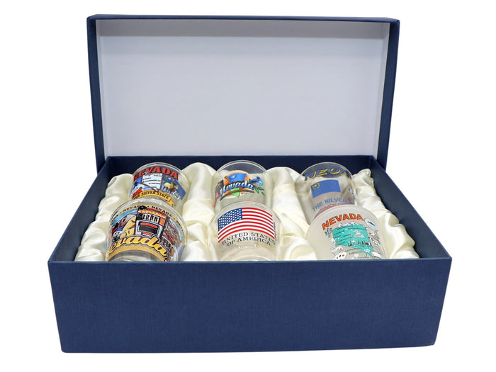 Nevada United States USA Souvenir Boxed Shot Glass Set (Set of 6)