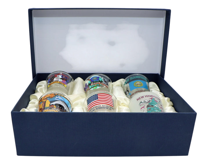 New Hampshire United States USA Souvenir Boxed Shot Glass Set (Set of 6)