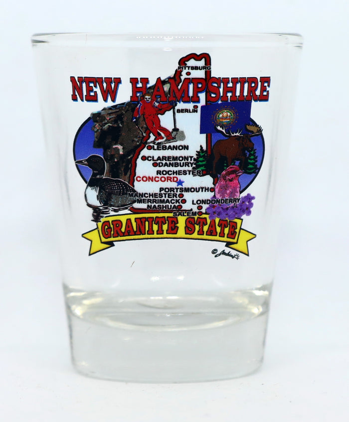 New Hampshire United States USA Souvenir Boxed Shot Glass Set (Set of 6)