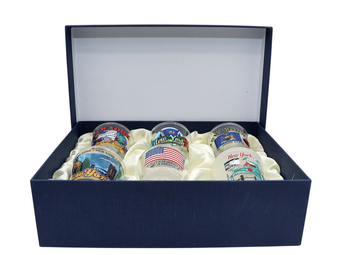 New York United States USA Souvenir Boxed Shot Glass Set (Set of 6)