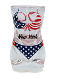 New York USA Flag Full Body Bikini 3D Shot Glass
