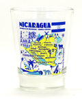 Nicaragua Landmarks and Icons Collage Shot Glass