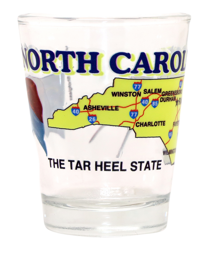 North Carolina United States USA Souvenir Boxed Shot Glass Set (Set of 6)