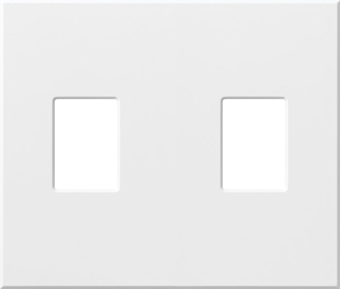 Nova T Wall Plate Kit, 5-Gang, Fits 5 Small NovaT/Nova Control, Fins Broken, Matte Finish, NT-SSSSS-FB-WH, White