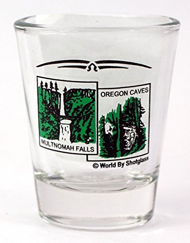 Oregon State Scenery Green New Shot Glass