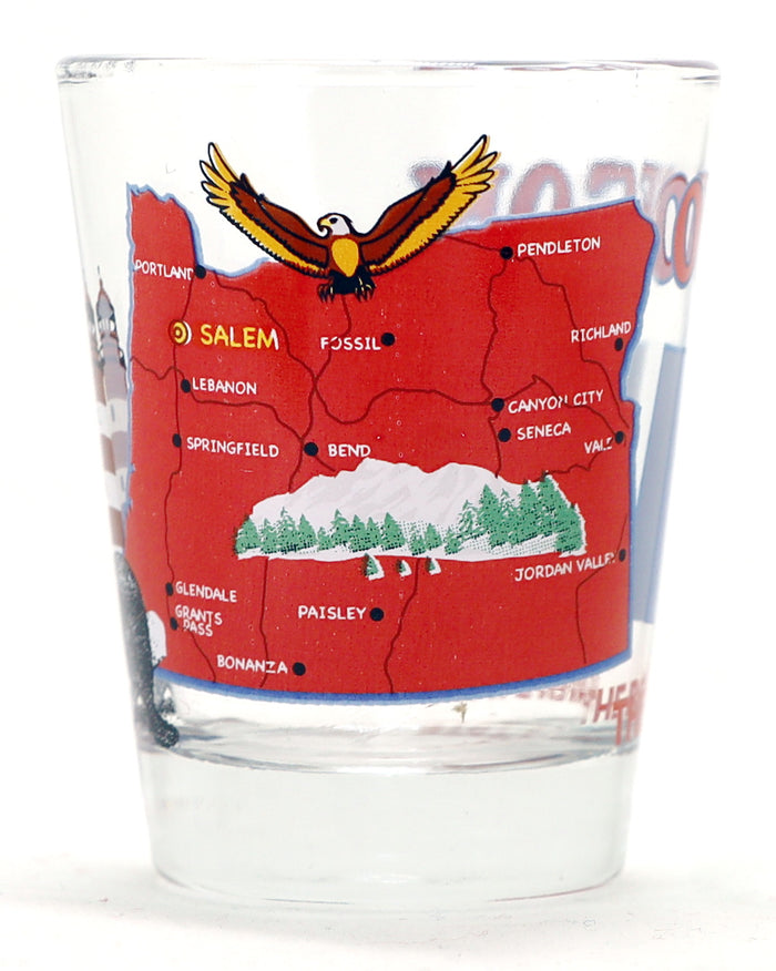 Oregon The Beaver State All-American Collection Shot Glass