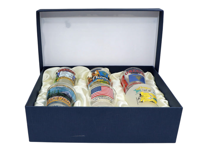 Oregon United States USA Souvenir Boxed Shot Glass Set (Set of 6)