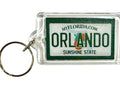 Orlando Florida License Plate Acrylic Rectangular Souvenir Keychain 2.5" X 1.5"