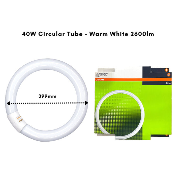Osram Lumilux Circular Fluorescent Round Tube 32W/40W | Warm White