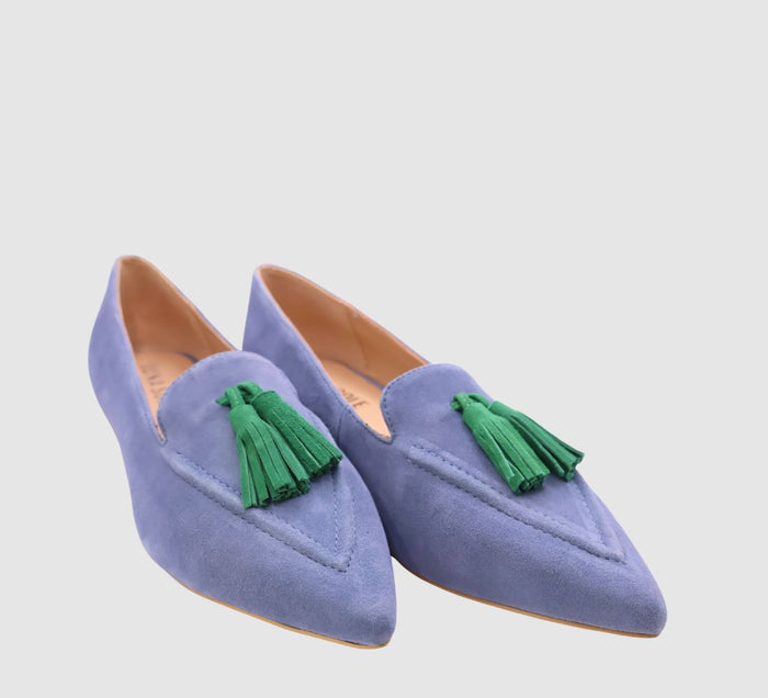 Palace Shoe / Cobalt & Emerald Suede