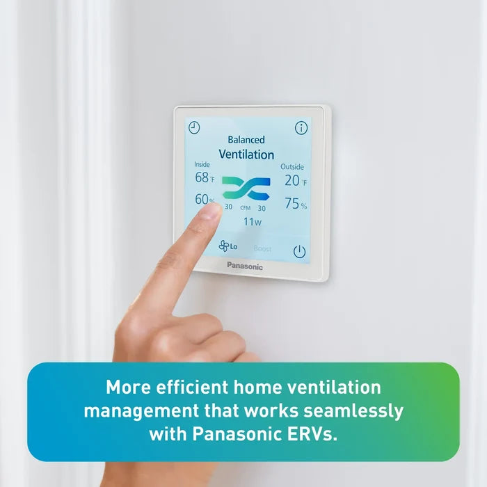 Panasonic FV-SCVE2 LED Wall Controller for Intelli-Balance™ Elite and Elite Plus+ ERVs (also compatible with BalancedHome™ 210)