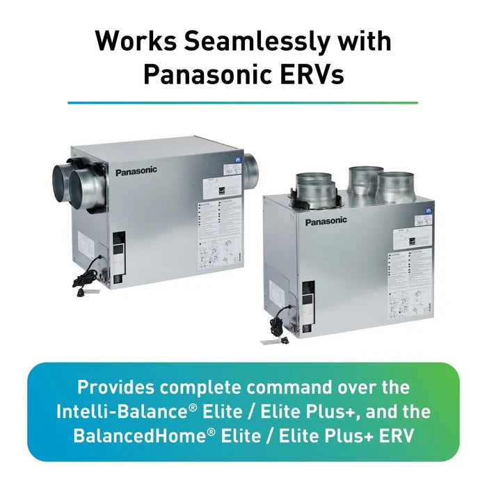 Panasonic FV-SCVE2 LED Wall Controller for Intelli-Balance™ Elite and Elite Plus+ ERVs (also compatible with BalancedHome™ 210)