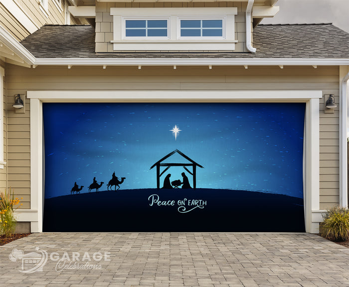 Peace on Earth | 2-Car Garage Door Cover