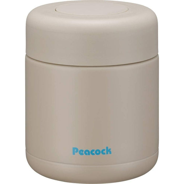 Peacock 300ml Food Jar Stainless Steel - Sand Beige / Citron Yellow (LKD-30 Y)