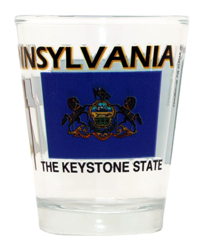 Pennsylvania United States USA Souvenir Boxed Shot Glass Set (Set of 6)