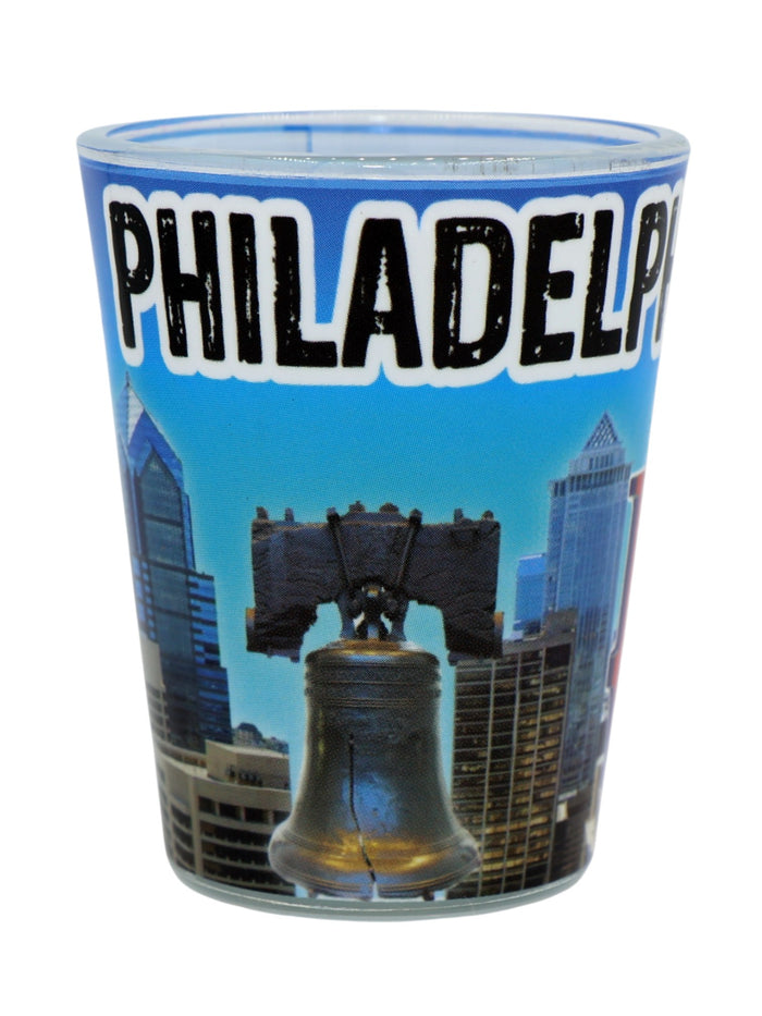 Philadelphia Pennsylvania Bell and Love Sculpture Shot Glass