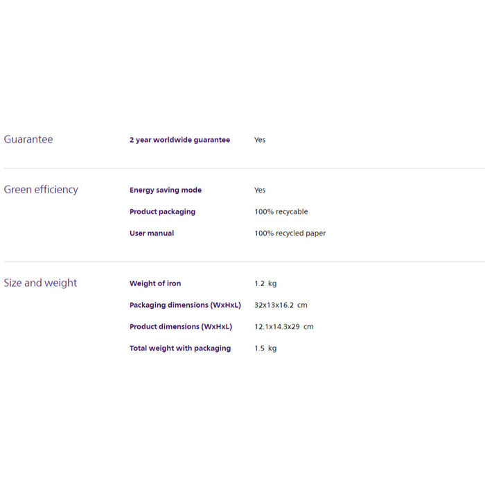 Philips 3000 Series 2000W Steam Iron | DST3040