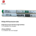 Philips 36W 4 FT Fluorescent Tube TL-D 36/865 (Superbright) / TL-D 36/765