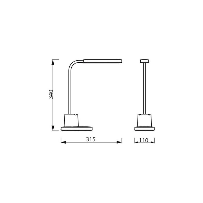 Philips LED Mini Rechargeable Table Lamp for Study DSK214