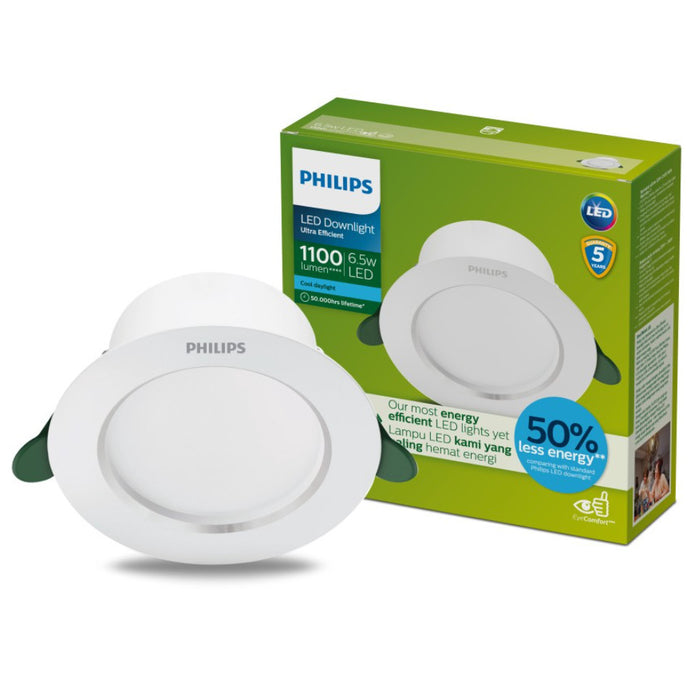 Philips Ultra Efficient LED Recessed Downlight 4.8W / 6.5W
