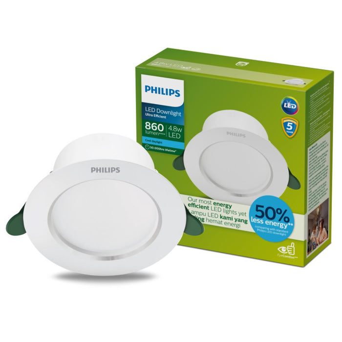 Philips Ultra Efficient LED Recessed Downlight 4.8W / 6.5W
