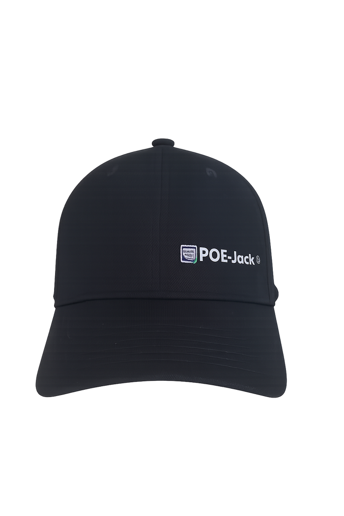 Product Marketing Image of Simply Secured SKU: POEJK-HAT by Vendor Grid Networking Product POE-Jack® Branded Hat | Adjustable Cap for Installers & Fans | POEJK-HAT