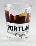 Portland Oregon Sunset Skyline Shot Glass