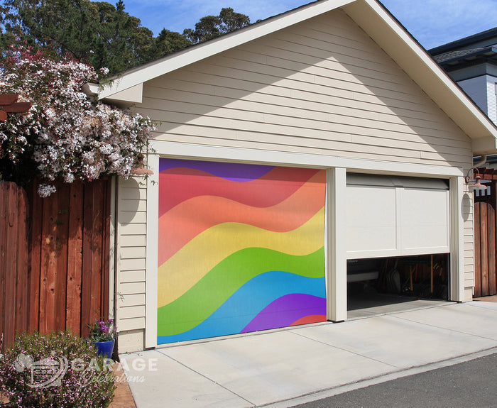 Pride Flag | 1-Car Garage Door Cover